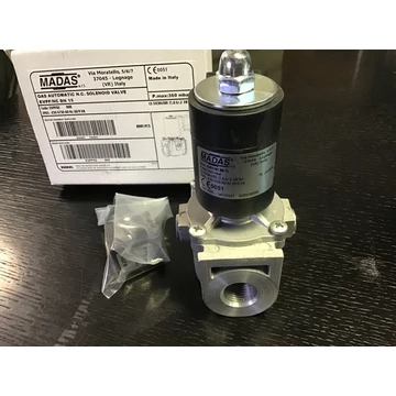 Madas EVPF/NC DN15 Gáz-mágnesszelep Pmax: 360mbar, 230V
