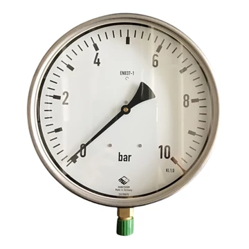 Manotherm manométer 250mm 0-10bar 1/2" alsós