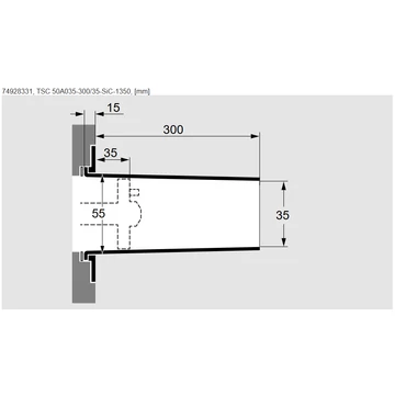 TSC 50A035 Kerámiacső BIC és BICA égőhöz