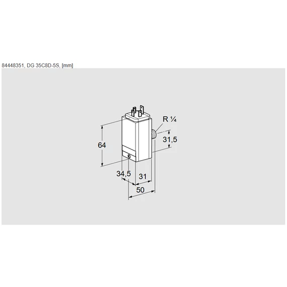 DG35C8D-5S Gáznyomáskapcsoló 1/4